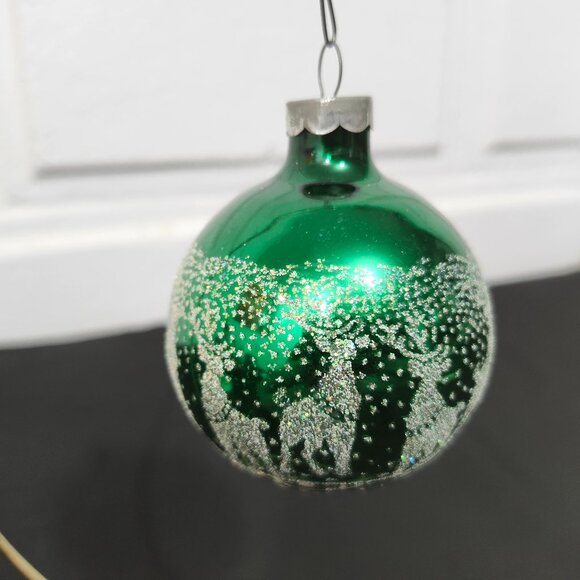 Vintage Other - Vintage Shiny Brite Mercury Glass Painted Christmas Ornament
